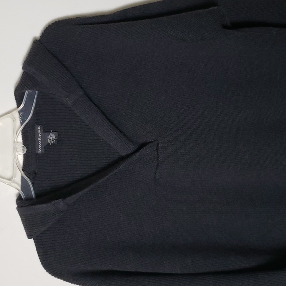 Banana Republic made in Hong Kong 100% Merino wool gray thick sweater mens small - Picture 2 of 8